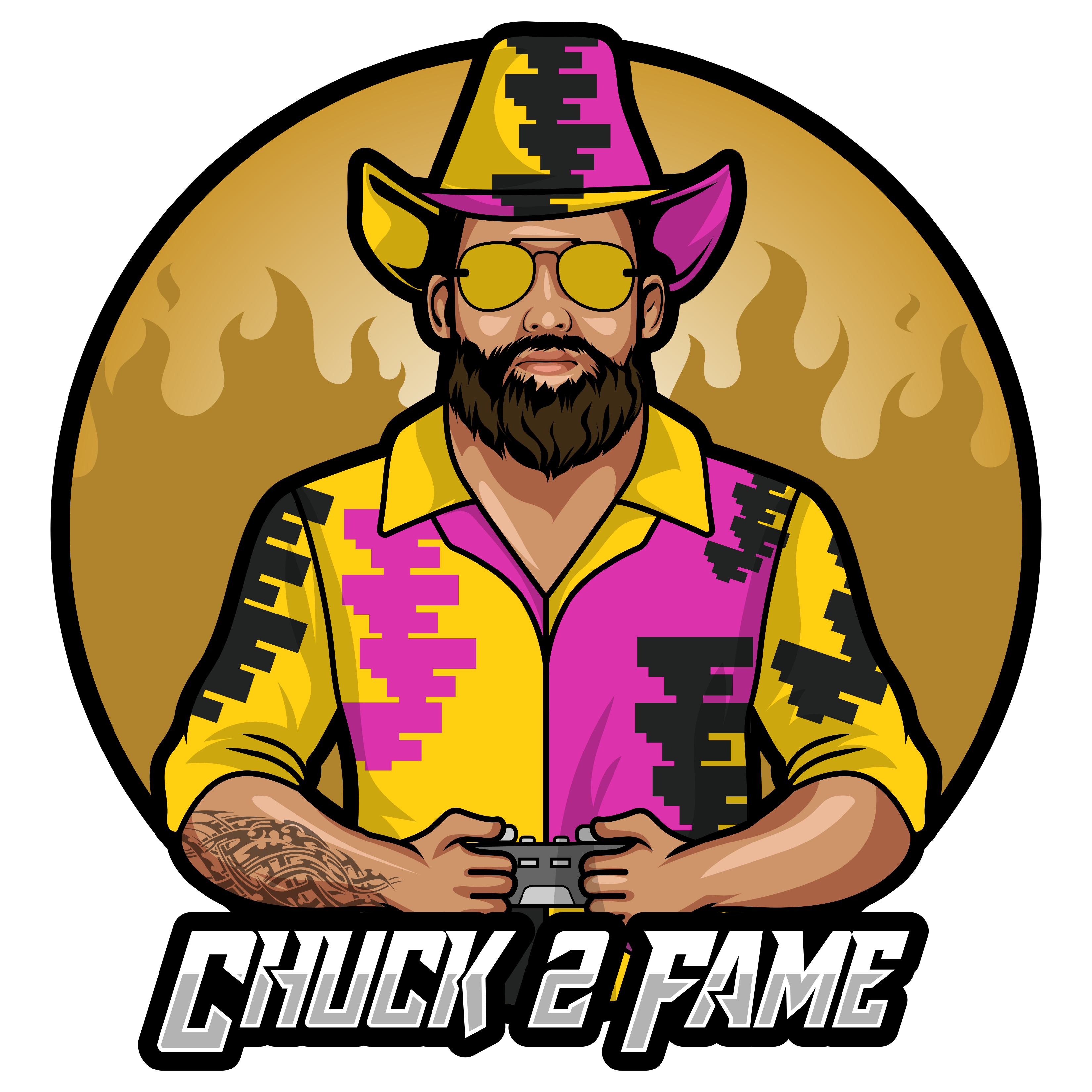 Chuck to frame logo